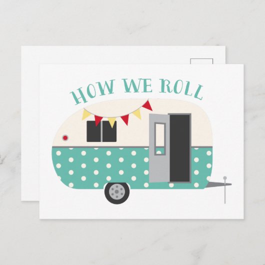 Hoe we rollen briefkaart (Voorkant / Achterkant)