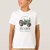 Hoe we Tractor Boys Verjaardag T-Shirt rollen (Voorkant)