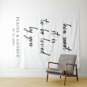 Hoe weet je dat het een bruiloft foto-achtergrond  wandkleed (In Situ (horizontaal))