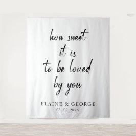 Hoe weet je dat het een bruiloft foto-achtergrond  wandkleed