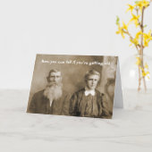 Hoe weet je of je oud wordt? kaart (Gele Bloem)