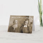 Hoe weet je of je oud wordt? kaart (Voorkant)