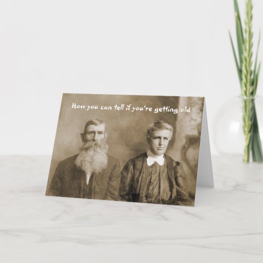 Hoe weet je of je oud wordt? kaart (Voorkant)