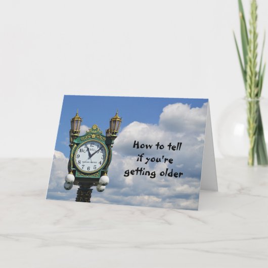 Hoe weet je of je ouder wordt, Fun Birthday? Kaart (Voorkant)