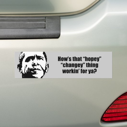 Hoe werkt dat hopeloze ding voor je? bumpersticker (Op auto)