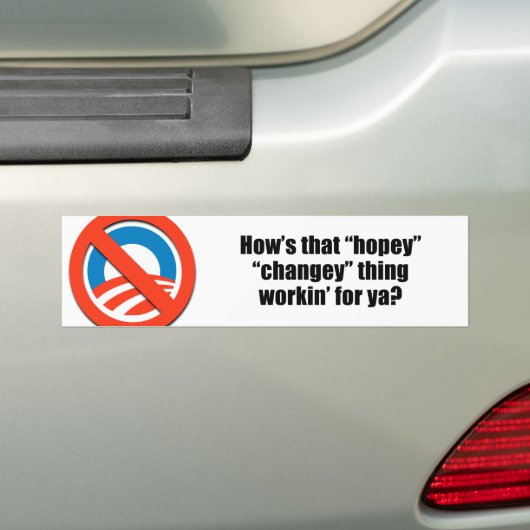Hoe werkt dat hopeloze ding voor je? bumpersticker (Op auto)