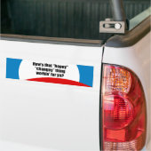 Hoe werkt dat hopeloze ding voor je? bumpersticker (Op Truck)
