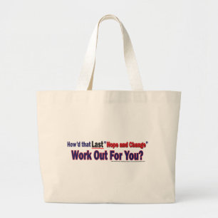Hoe werkt die hoop en verandering voor jou? grote tote bag