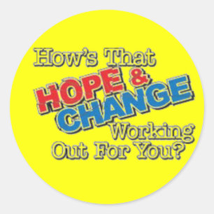 Hoe werkt die hoop & verandering voor jou? ronde sticker