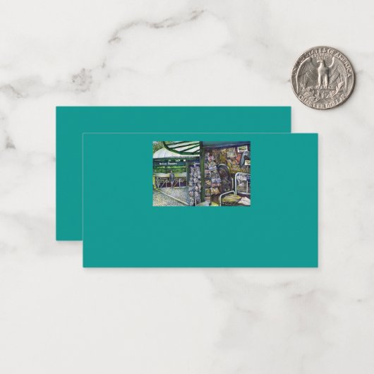 Hoe werkt één Afbeelding, zonder verbeeldingskrach Notitiekaartje (Voorkant / Achterkant in situ)