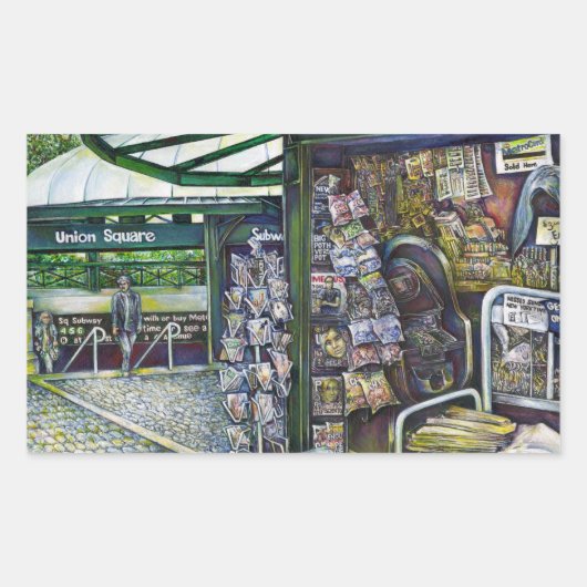 Hoe werkt één Afbeelding, zonder verbeeldingskrach Rechthoekige Sticker (Voorkant)