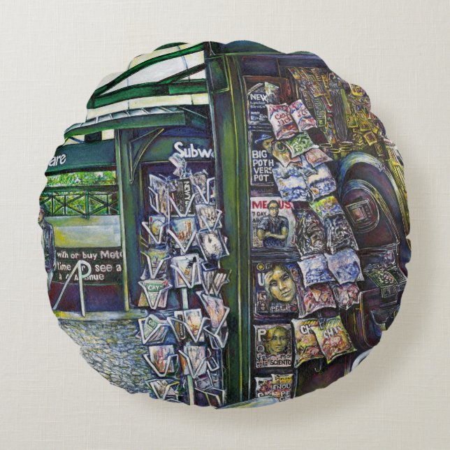 Hoe werkt één Afbeelding, zonder verbeeldingskrach Rond Kussen (Voorkant)