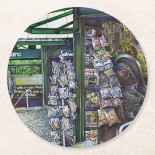 Hoe werkt één Afbeelding, zonder verbeeldingskrach Ronde Kartonnen Onderzetter