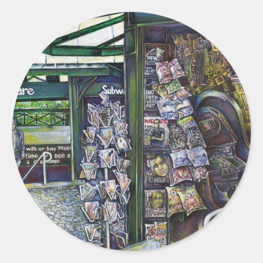 Hoe werkt één Afbeelding, zonder verbeeldingskrach Ronde Sticker (Voorkant)