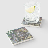 Hoe werkt één Afbeelding, zonder verbeeldingskrach Stenen Onderzetter (Zijkant)