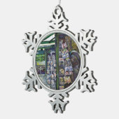 Hoe werkt één Afbeelding, zonder verbeeldingskrach Tin Sneeuwvlok Ornament (Rechts)