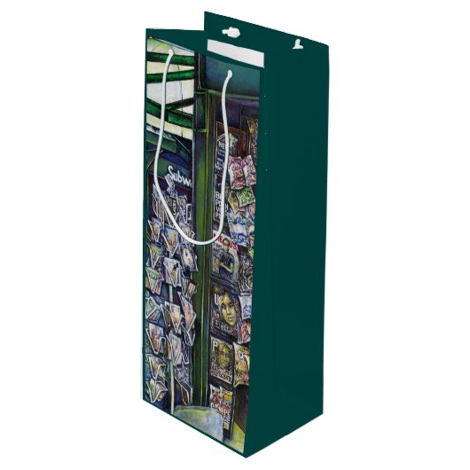 Hoe werkt één Afbeelding, zonder verbeeldingskrach Wijn Cadeautas (Voorkant Gekanteld)