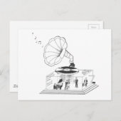 Hoe werkt een Gramophone eigenlijk? Briefkaart (Voorkant / Achterkant)