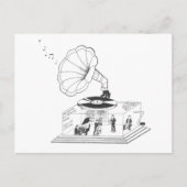 Hoe werkt een Gramophone eigenlijk? Briefkaart (Voorkant)
