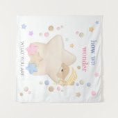 Hoe wij ons afvragen Geslacht onthulling Teddybeer Wandkleed (Voorkant (horizontaal))