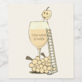 Hoe wijn wordt gemaakt Funny Design Wijn Etiket (Enkel label)