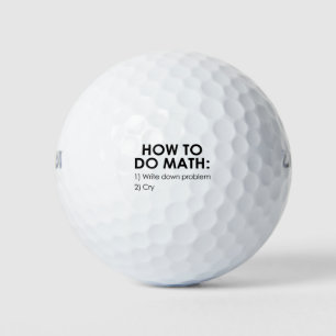 Hoe Wiskunde te doen Golfballen