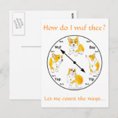 Hoe woon ik ze? Corgi Briefkaart (Voorkant / Achterkant)