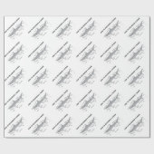 Hoe wordt een haai herkend (biologie-Humor) Cadeaupapier (Vlak)