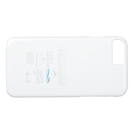 Hoe wordt Triatlete Triathlon? Case-Mate iPhone Case (Achterkant (Horizontaal))