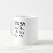 Hoe wordt Triatlete Triathlon? Koffiemok (Voorkant links)