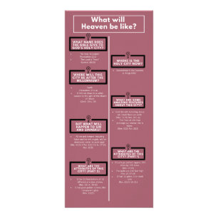 Hoe zal de hemel zijn? reclamekaart