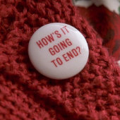 Hoe zal het eindigen pin ronde button 5,7 cm