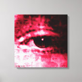 "Hoe ze het ziet" van Aleta ~ 18x18 digitale colla Canvas Afdruk (Voorkant)