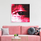 "Hoe ze het ziet" van Aleta ~ 18x18 digitale colla Canvas Afdruk (Insitu (Woonkamer))