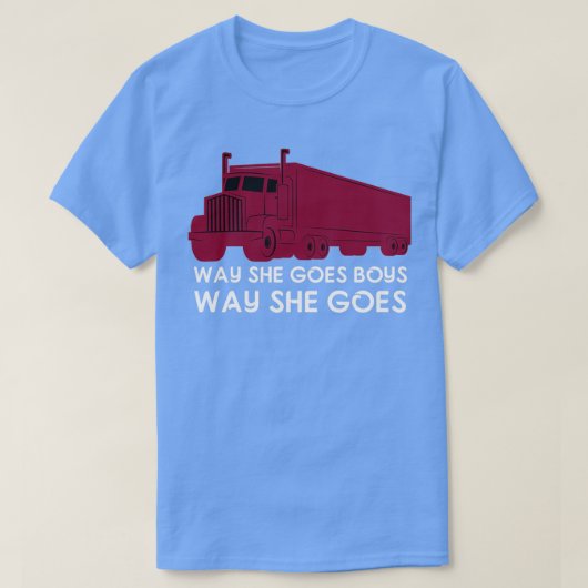 Hoe ze met Boys Trucker gaat T-shirt (Design voorkant)