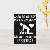 Hoe zeg je C.p.r in het Spaans_ Calmate Y Respira Kaart (Gele Bloem)