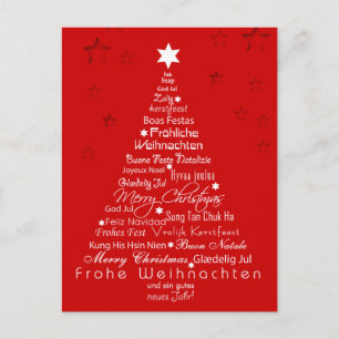 Hoe zeg je Merry Kerstmis? Briefkaart