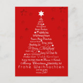 Hoe zeg je Merry Kerstmis? Briefkaart (Voorkant)