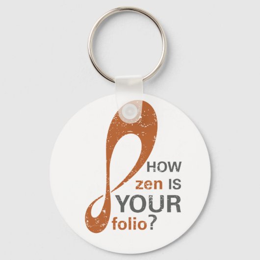 Hoe Zen? Button Sleutelhanger (Voorkant)