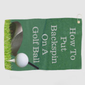 Hoe zet je terug op een Golfbal het beste Golfhanddoek (Horizontaal)