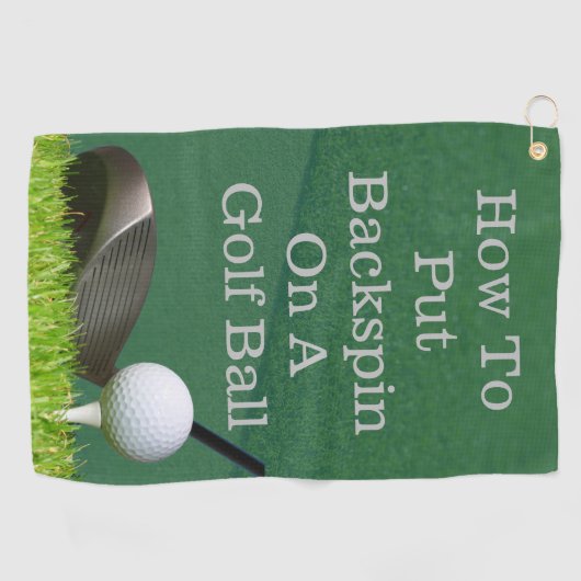 Hoe zet je terug op een Golfbal het beste Golfhanddoek (Horizontaal)