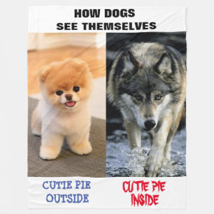 HOE ZIEN HONDEN ZELF? FLEECE DEKEN