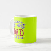 Hoe ziet de grootste vader ter wereld eruit! koffiemok (Voorkant links)