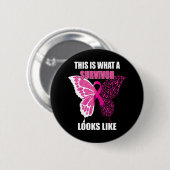 Hoe ziet een overlevende er uit als borstkanker ronde button 5,7 cm (Voorkant /achterkant)