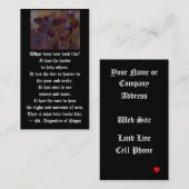 "Hoe ziet liefde eruit?" ~ St. Augustine Visitekaartje (Voorkant / Achterkant)