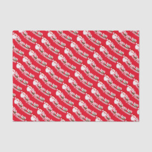 Hoe ziet u de kerstrode, witte-weefselpapier eruit tissuepapier