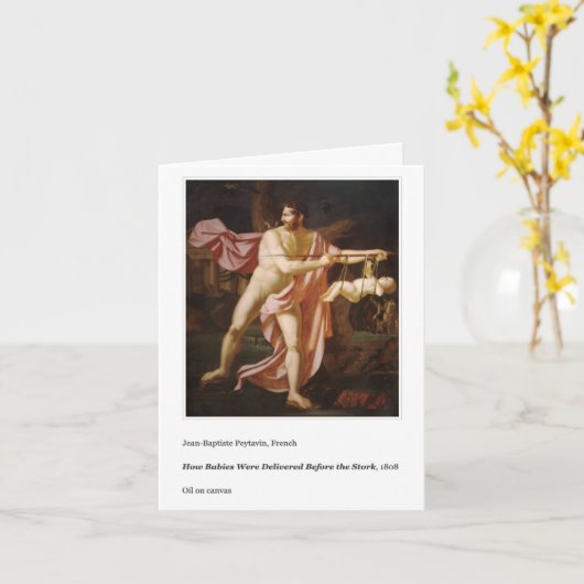 HOE ZIJN BABIES GELEVERD MOEDERDAG KAART (Gele Bloem)