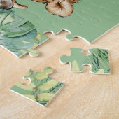 Hoe zijn we verschillende Giraffe Cheetah Kinder? Legpuzzel (Zijkant)
