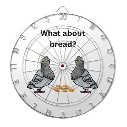 Hoe zit het met brood? dartbord (Voorkant)