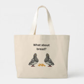 Hoe zit het met brood? grote tote bag (Achterkant)